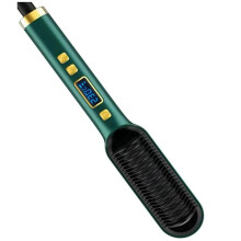 2-in-1 Elektrischer Professioneller Haarglätter, Lockenkamm mit LCD-Display, Lockenstab, US-Stecker