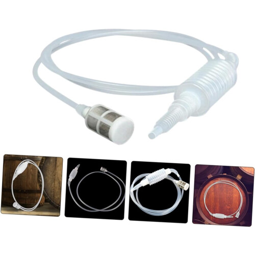 2pcs Wine Siphon Hose with Filter for Fast Liquid Transfer and Home Brewing 2