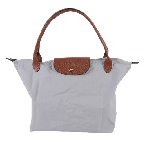 Graue Nylon Handtasche Größe S Modell S Große Kapazität 2