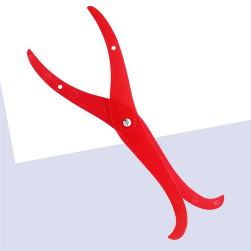 Pottery Tool Arc Plastic Caliper Inner and Outer Diameter Measuring Caliper Pottery Ceramic Sculpture Measuring Tool 2