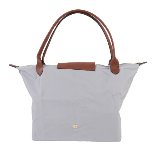 Graue Nylon Handtasche Größe S Modell S Große Kapazität