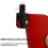 Automatic Rebounding Stand Holder Aluminum Poles Holder Head-Red 5