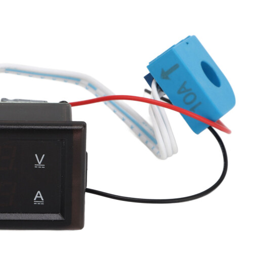 Hall DC Digital Ammeter Volt Meter 4-30V Doppel-LED 54x30x21mm 2