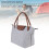 Graue Nylon Handtasche Größe S Modell S Große Kapazität 11