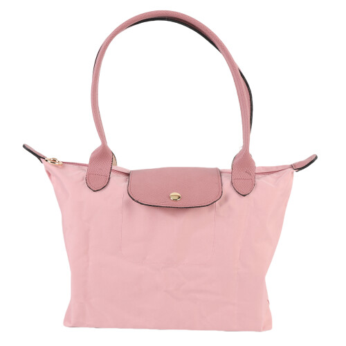 Rosa Nylon-Top-Handle-Schultertasche M faltbar 2