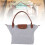 Graue Nylon Handtasche Größe S Modell S Große Kapazität 4