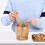 Ail En Bambou Khaki Pilon Couvercle Pour Cuisine 7