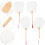 4Pièces Éventails Blancs En Papier Bambou À Peindre - Décor DIY 10