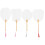 4Pièces Éventails Blancs En Papier Bambou À Peindre - Décor DIY 9