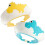 2Pièces Bonnets Lavage Sécurisés PP Design Fun 1