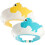 2Pièces Bonnets Lavage Sécurisés PP Design Fun 10