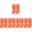 10Paires Soccer Polyester Support Confortable 7