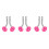 3Ensembles Roues De Remplacement Velo Rose Stables Résistantes 10