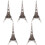 5 Ensembles De Puzzle En Transparent Tour Eiffel 3D 3