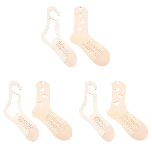 6Pièces Modèles En Bois Pour Blocage DIY Marron 2