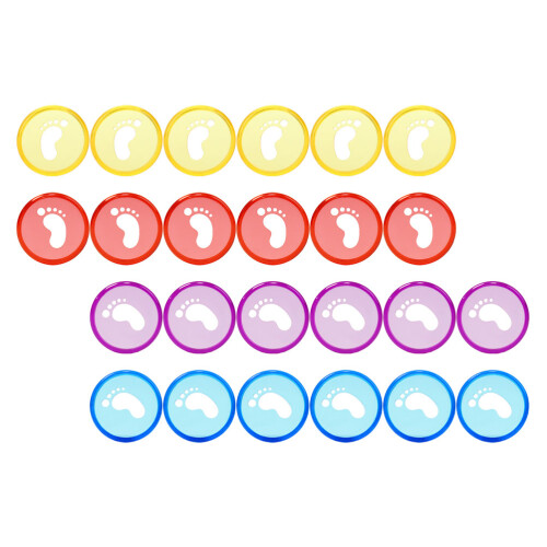 40Pièces Disques De Reliure Plastique Multicolores Pour Classement