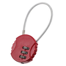 4Pièces Cadenas Câble Haute Résistance Rouge Pour À