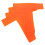 4Pièces Marqueurs PVC Orange Pour Entraînements 1