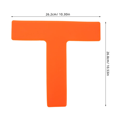 4Pièces Marqueurs PVC Orange Pour Entraînements 1