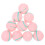 40Pièces Boules Feutrées Roses Décoratives Pour Suspension Fêtes 1