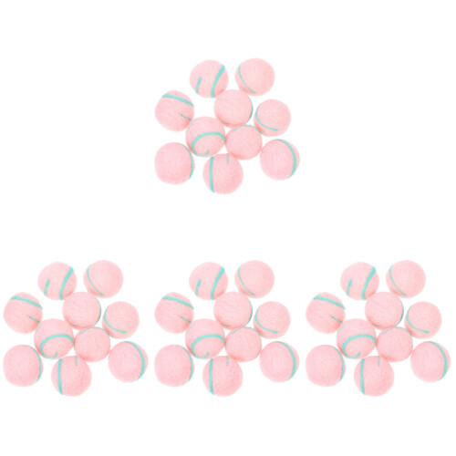 40Pièces Boules Feutrées Roses Décoratives Pour Suspension Fêtes 1
