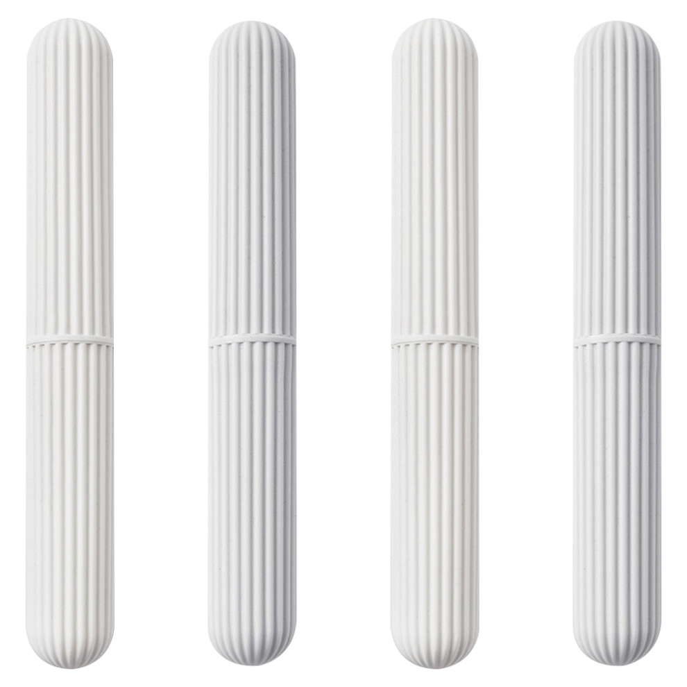 Solustre 12 Pcs Portable Toothbrush Storage Case Dustproof Container For Travel