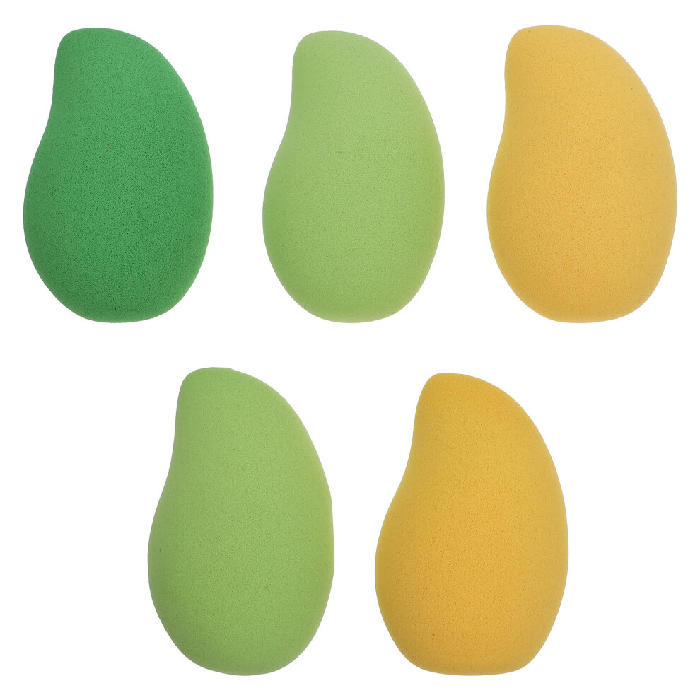 Villcase 2 Pack Beauty Sponges For Makeup Cosmetics Mango Egg