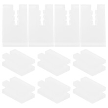 40Pcs White Radiator Bracket Protective Covers Plastic Durable Sleeves