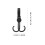 4Pcs Multi-Function Stroller Hooks Portable Black Shopping Bag Hangers 4