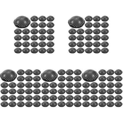 250Pcs Ventilated Black Planter Hole Mesh Pads for Flower Pot Bottom 1