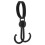 4Pcs Multi-Function Stroller Hooks Portable Black Shopping Bag Hangers 2
