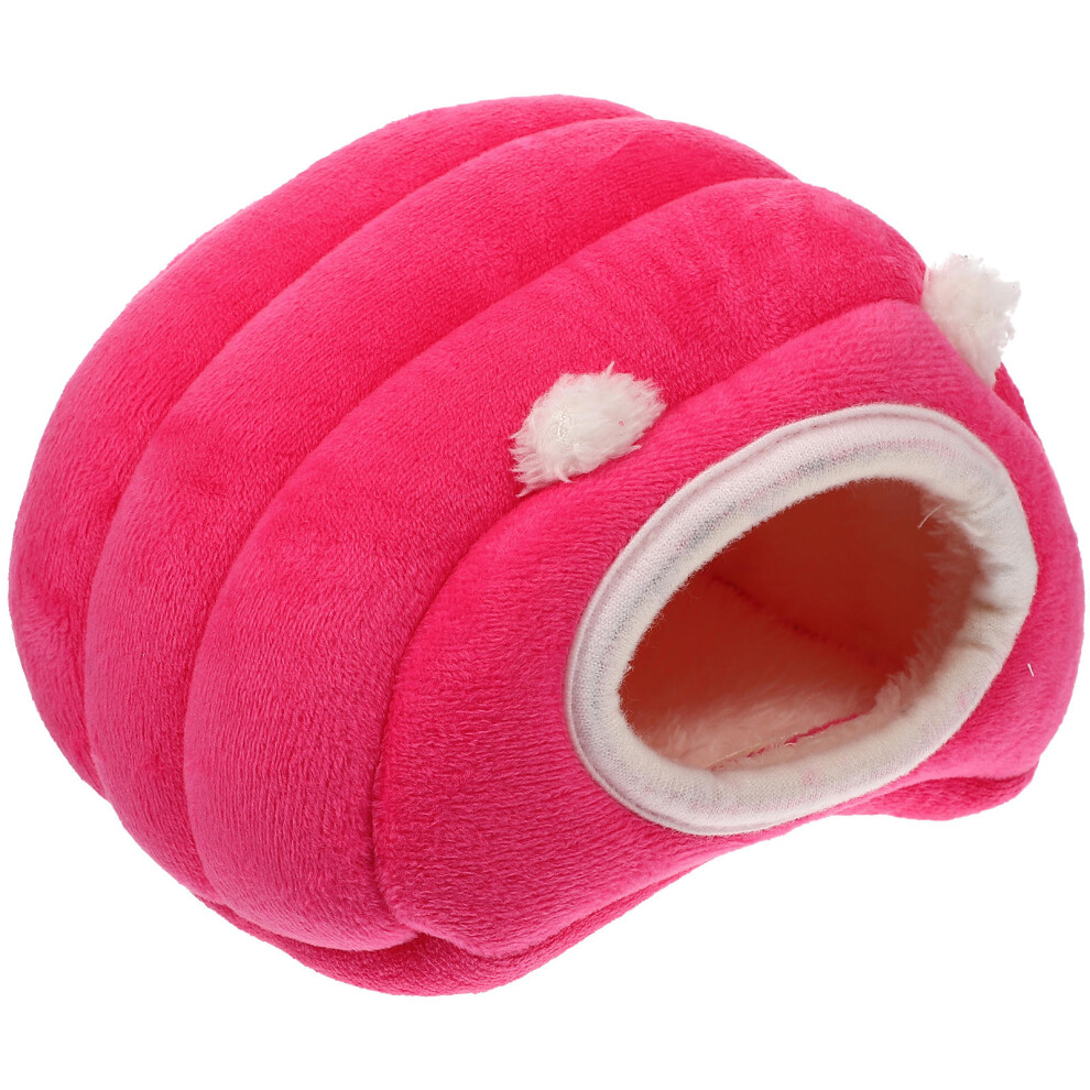 Aboofan 3Pcs Rosy Hamster Accessory Supple Warm House For Small Pets