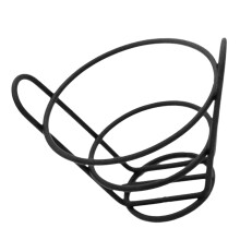 2Pcs Black Metal Finger Cone Holder for French Fries and Snacks