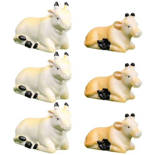 18 Pcs Mini Cow Figurines Realistic Educational Models Home Ornaments 1