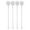 12Pcs Stainless Steel Cocktail Stirring Spoons Silver Long Handle 1