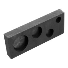 2Pcs Durable Graphite Ingot Mold for Metal Casting Black DIY Tool