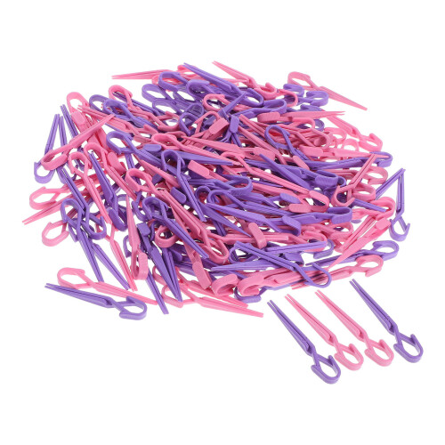800Pcs Assorted Color Nail Clips for Manicure Plastic Nail Tip Clamps 1