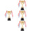 4Pcs Assorted Color Decorative Trophy Cup Multi-Function Award Prize 6