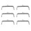 12Pcs Silver Alloy Purse Clasp Frames Decorative Handbag Handles 1