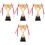 4Pcs Assorted Color Decorative Trophy Cup Multi-Function Award Prize 3