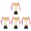 4Pcs Assorted Color Decorative Trophy Cup Multi-Function Award Prize 2