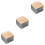 3Pcs Stylish Pastry Storage Container with Lid Assorted Colors 5