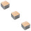 3Pcs Stylish Pastry Storage Container with Lid Assorted Colors 9