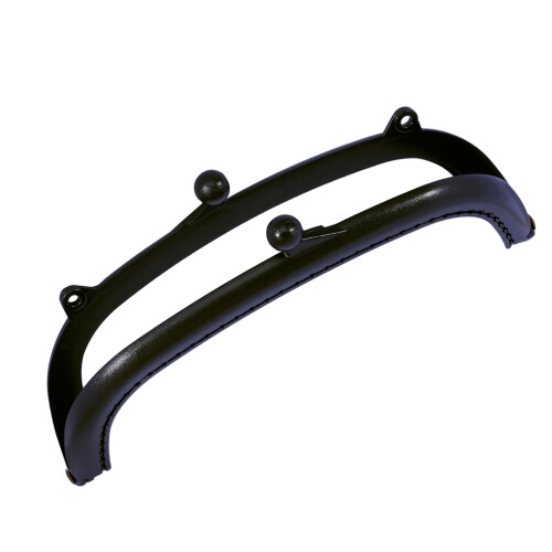 2Pcs Stylish Black Plastic Purse Frame Clasp for Handmade Bag DIY 1
