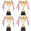 4Pcs Assorted Color Decorative Trophy Cup Multi-Function Award Prize 5