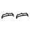 2Pcs Stylish Black Plastic Purse Frame Clasp for Handmade Bag DIY 10
