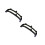 2Pcs Stylish Black Plastic Purse Frame Clasp for Handmade Bag DIY 7