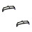 2Pcs Stylish Black Plastic Purse Frame Clasp for Handmade Bag DIY 5