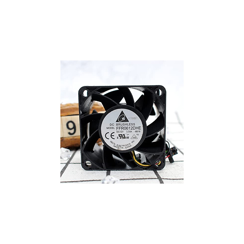 Radiator Fan Ffr0612dhe 60X60x38mm 12V 3.3A 4Wire Pwm Pc Chassis Server Fan 6038 9187378251058