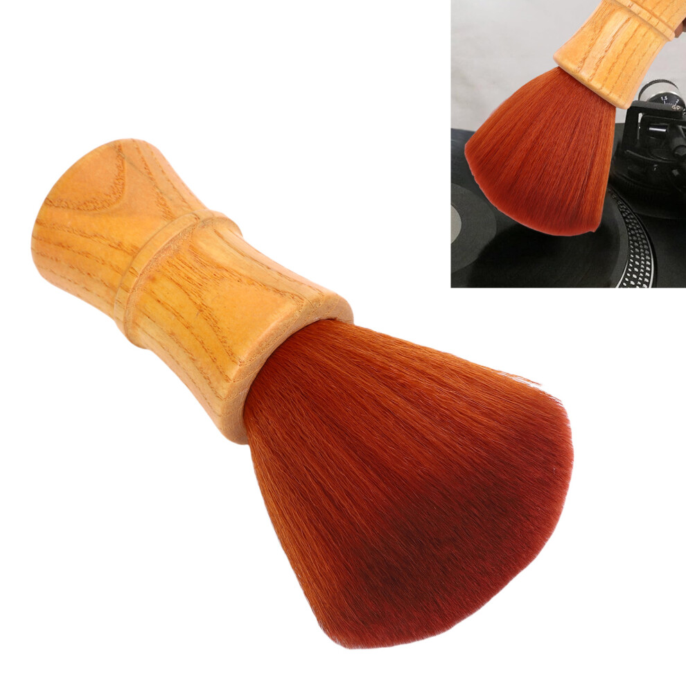 Vintage Wood Record & Cd Cleaner Brush Non-Static Fine Fiber Bristles 4101380620416
